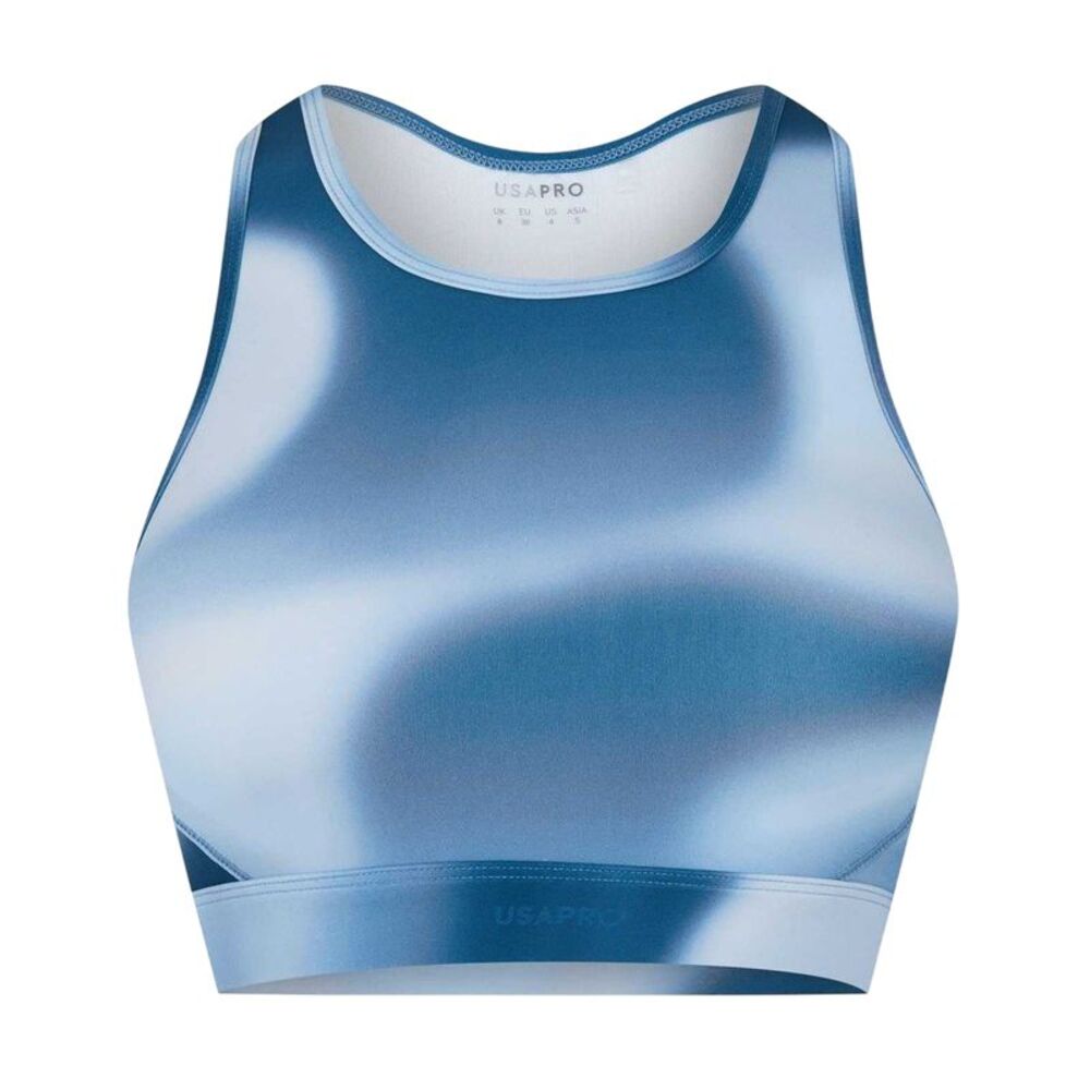 USA Pro Womens/Ladies Core Ombre Sports Bra / Blue